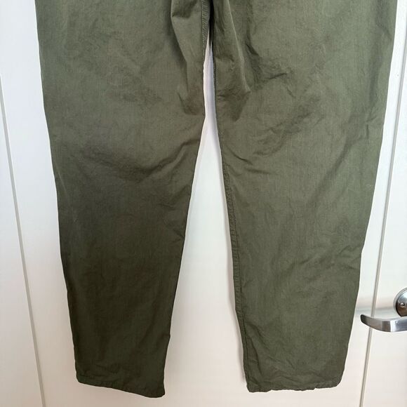 COS Pants Womens Sz 14 Army Green High Rise Tapered Straight Leg Utility Cotton - Picture 8 of 14